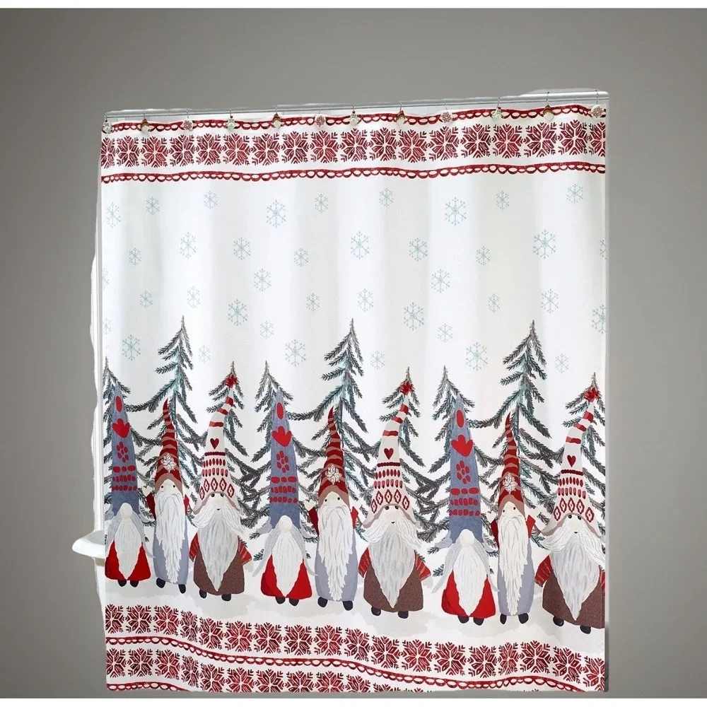 Christmas Gnomes Shower Curtain 72